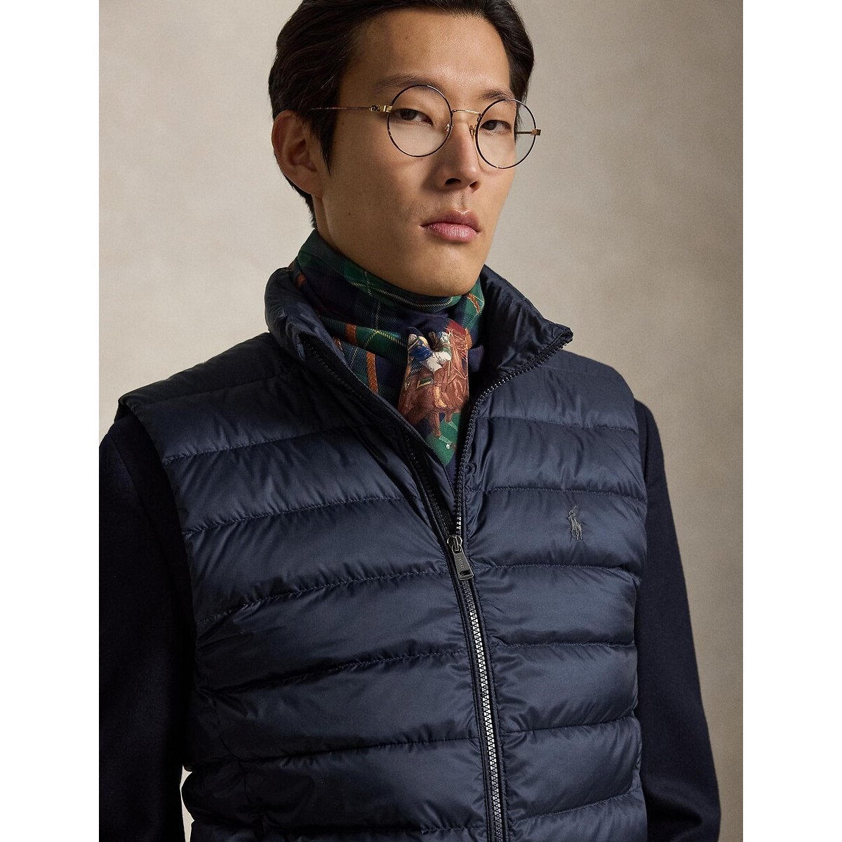 Doudoune sans manches bleu marine, POLO RALPH LAUREN