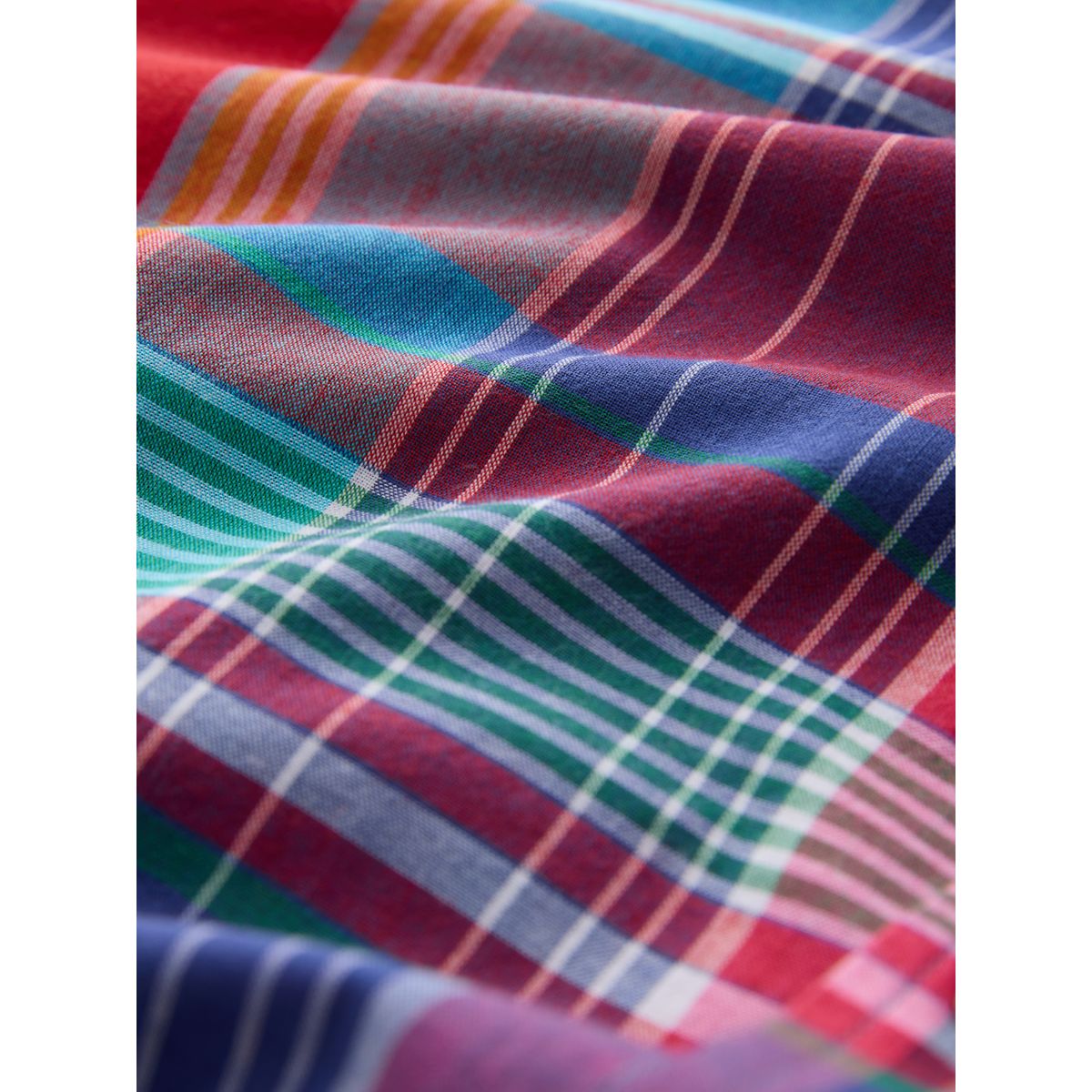 Chemise à manches longues et carreaux madras rouge, NEXT