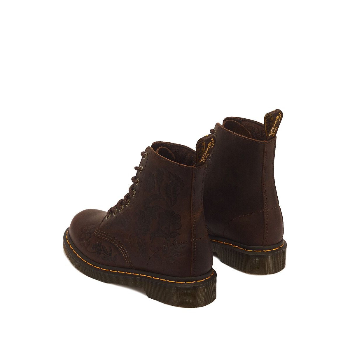 Boots 1460 Pascal en cuir Crazy Horse marron foncé, DR. MARTENS