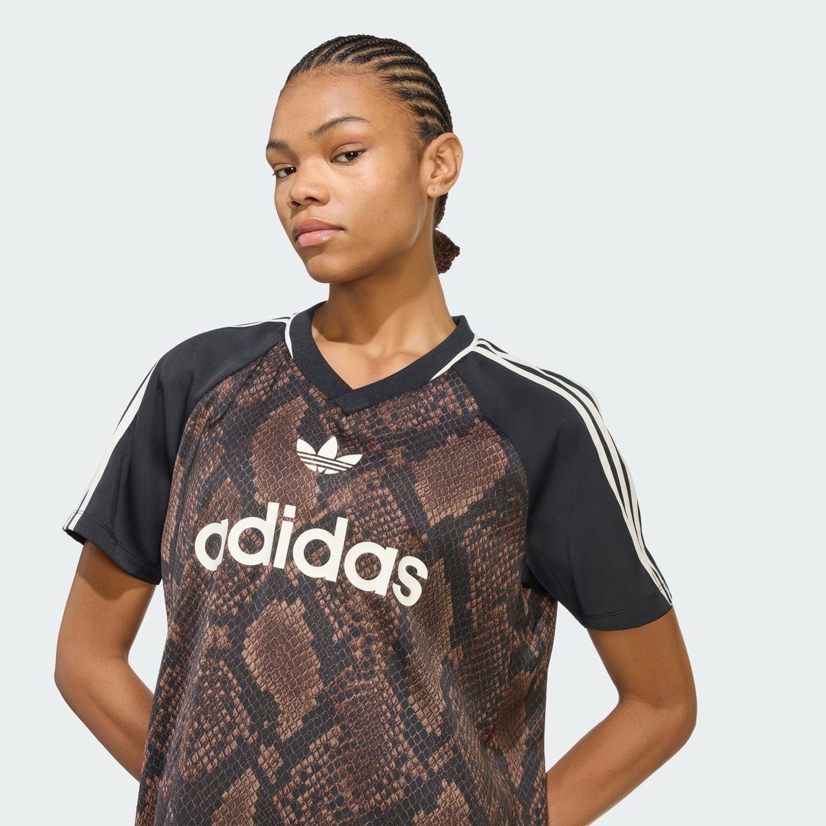 Maillot Satin Imprimé Serpent Maillot Satin Imprimé Serpent earth strata / aurora coffee, adidas Originals