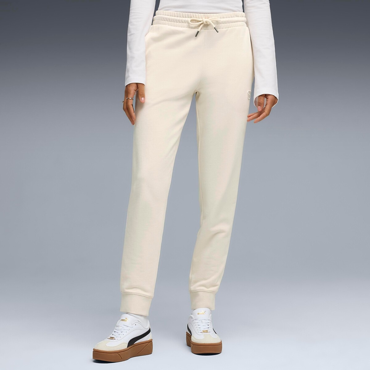 Pantalon de survêtement ESSENTIAL ELEVATED ecru, PUMA