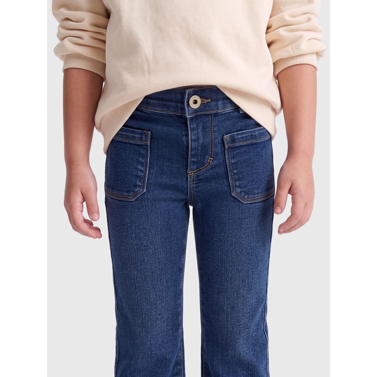Jean Flared medium blue denim, KIDS ONLY