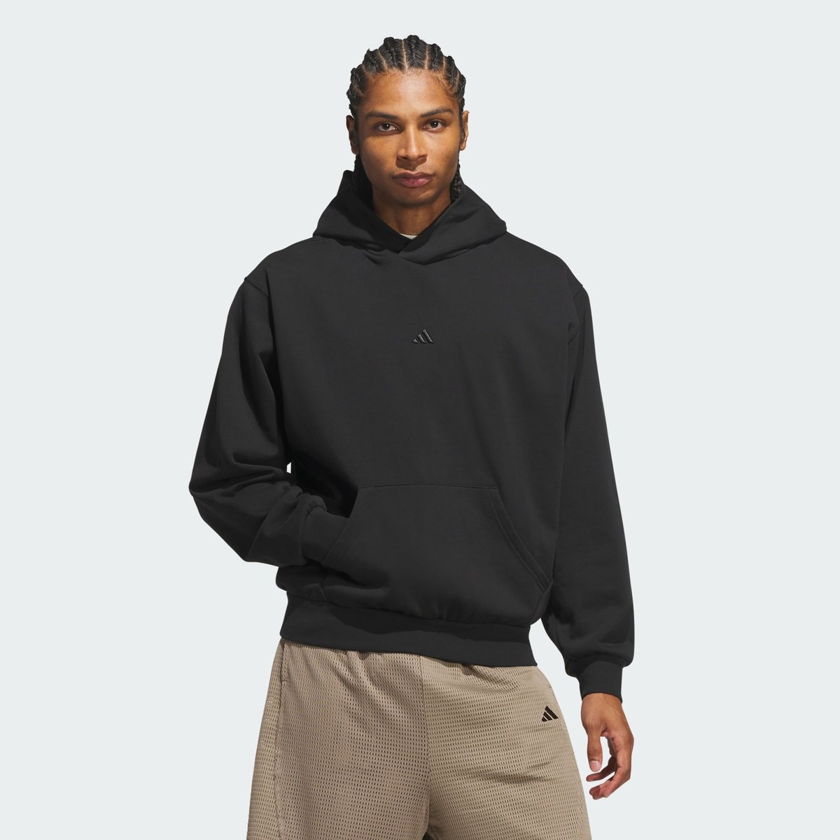 Hoodie Molleton Adidas Basketball Hoodie Molleton Adidas Basketball black, adidas Performance