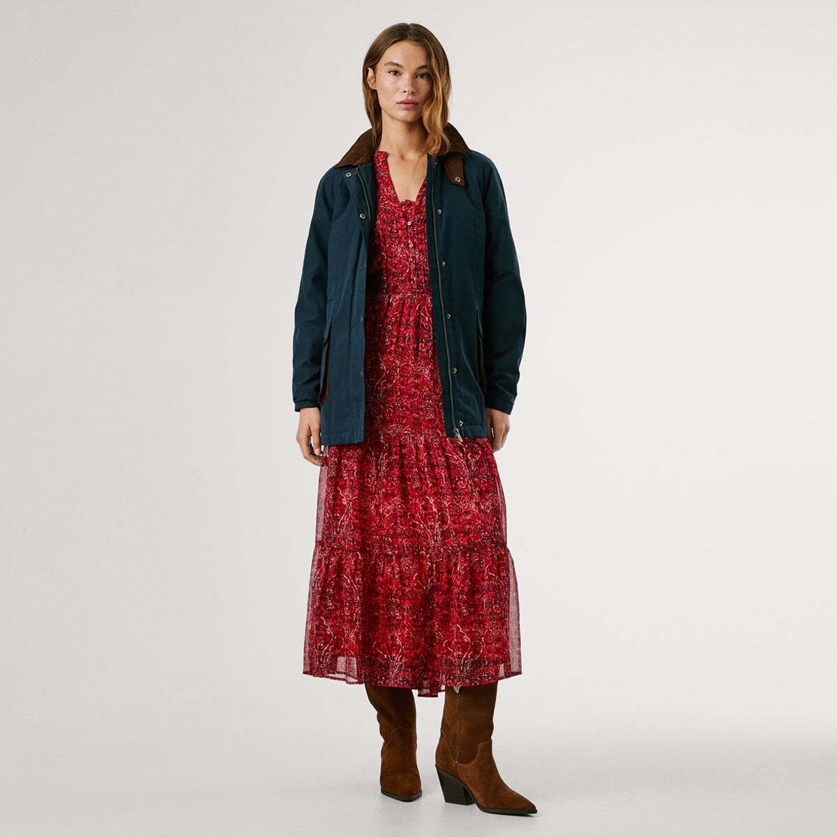 Veste Imperméable À Col Chemise bleu dulwich, PEPE JEANS