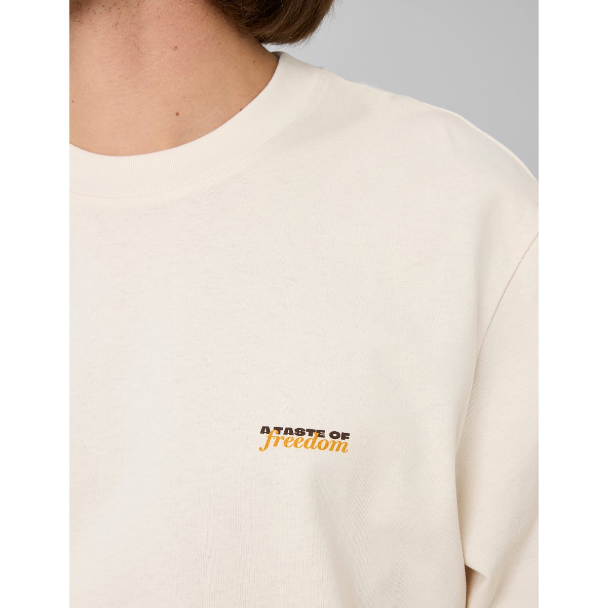 T-shirt imprimé devant / dos naturel, BZB