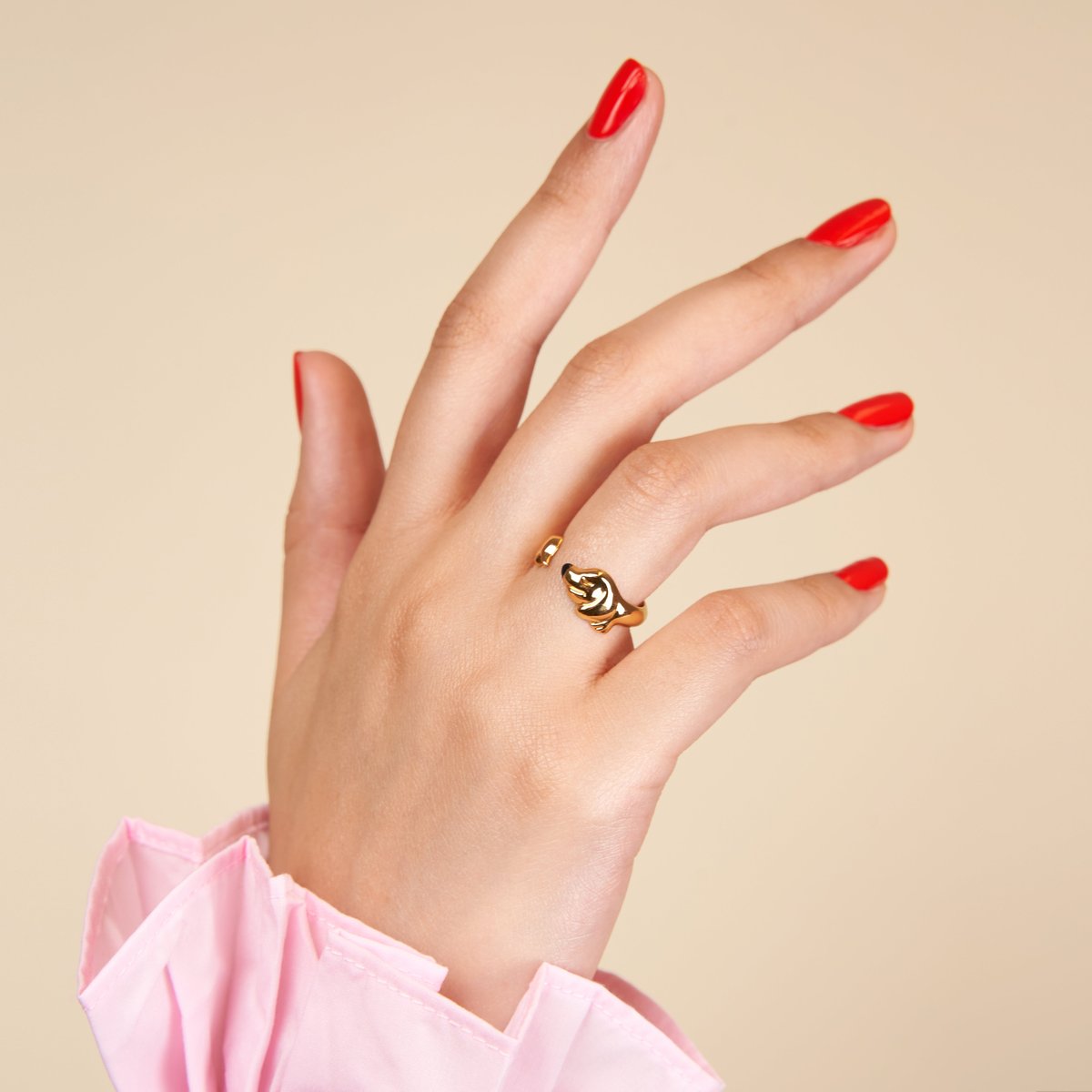 Bague TECKEL doré, COUCOU SUZETTE