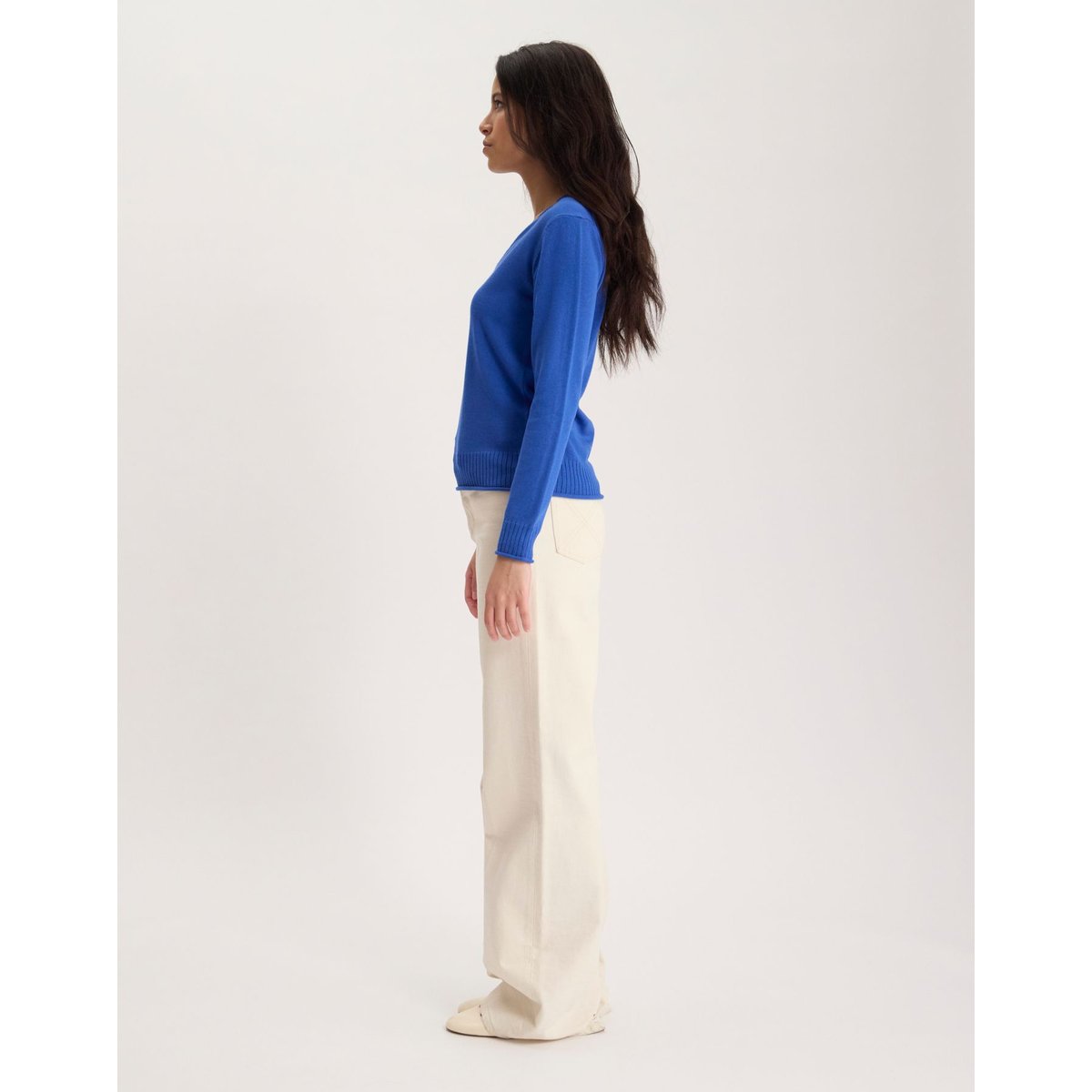 Pull Morcant en coton bleu, INES DE LA FRESSANGE PARIS