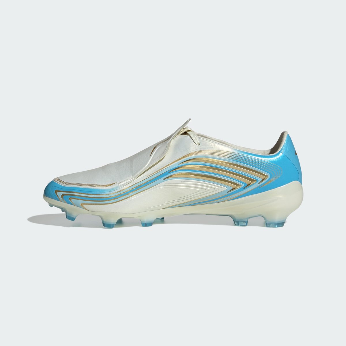 Chaussure De Football F50 Messi Pro Terrain Souple Chaussure De Football F50 Messi Pro Terrain Souple ivory / semi blue burst / icey blue, adidas Performance