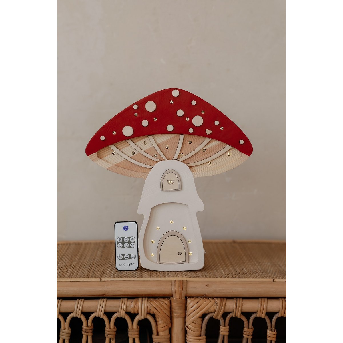 Lampe Veilleuse Maison Champignon rouge, LITTLE LIGHTS