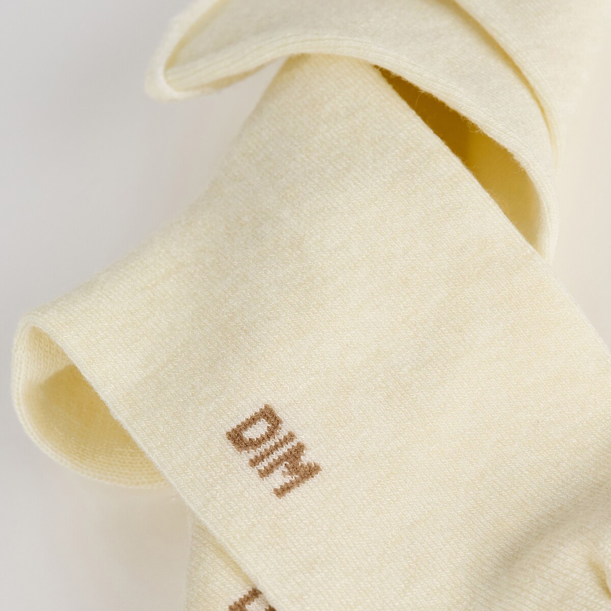 Pair of Soft Wool Blend Socks ivory, DIM