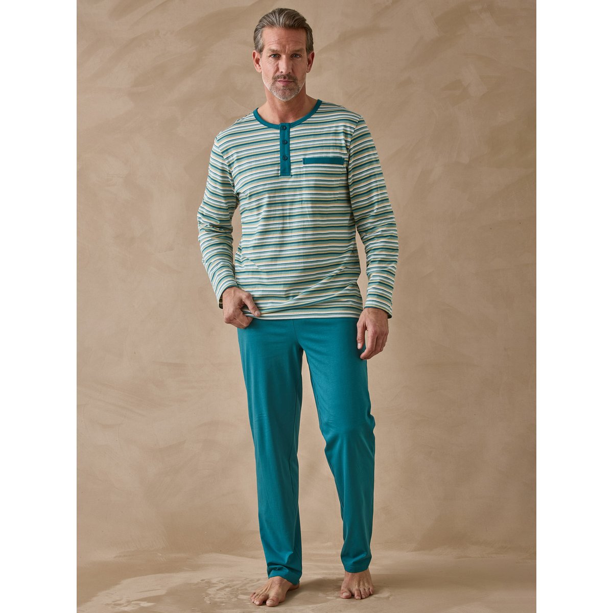 Pyjama en jersey 100% coton vert, DAXON