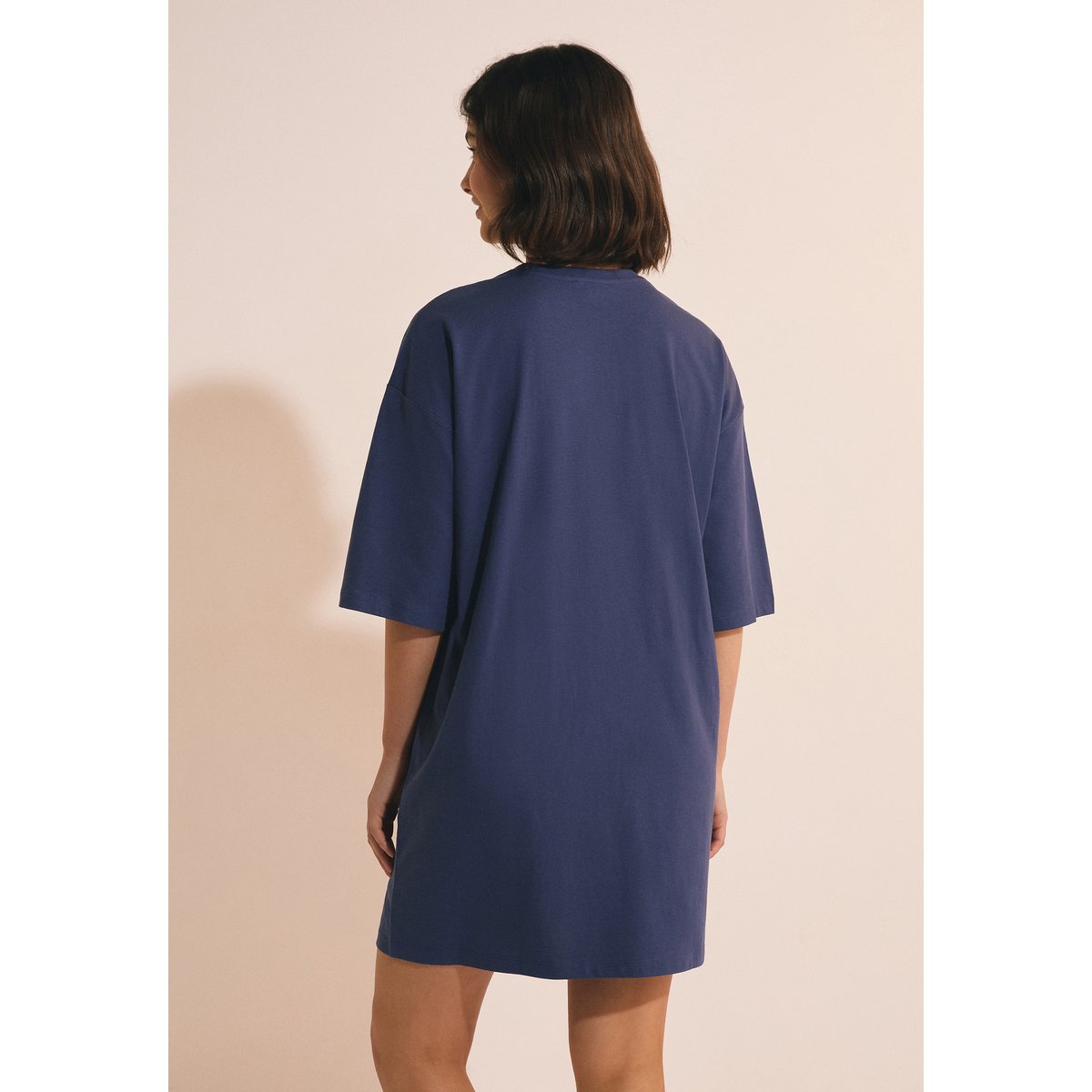 Chemise de nuit en coton ALMIA marine, ETAM