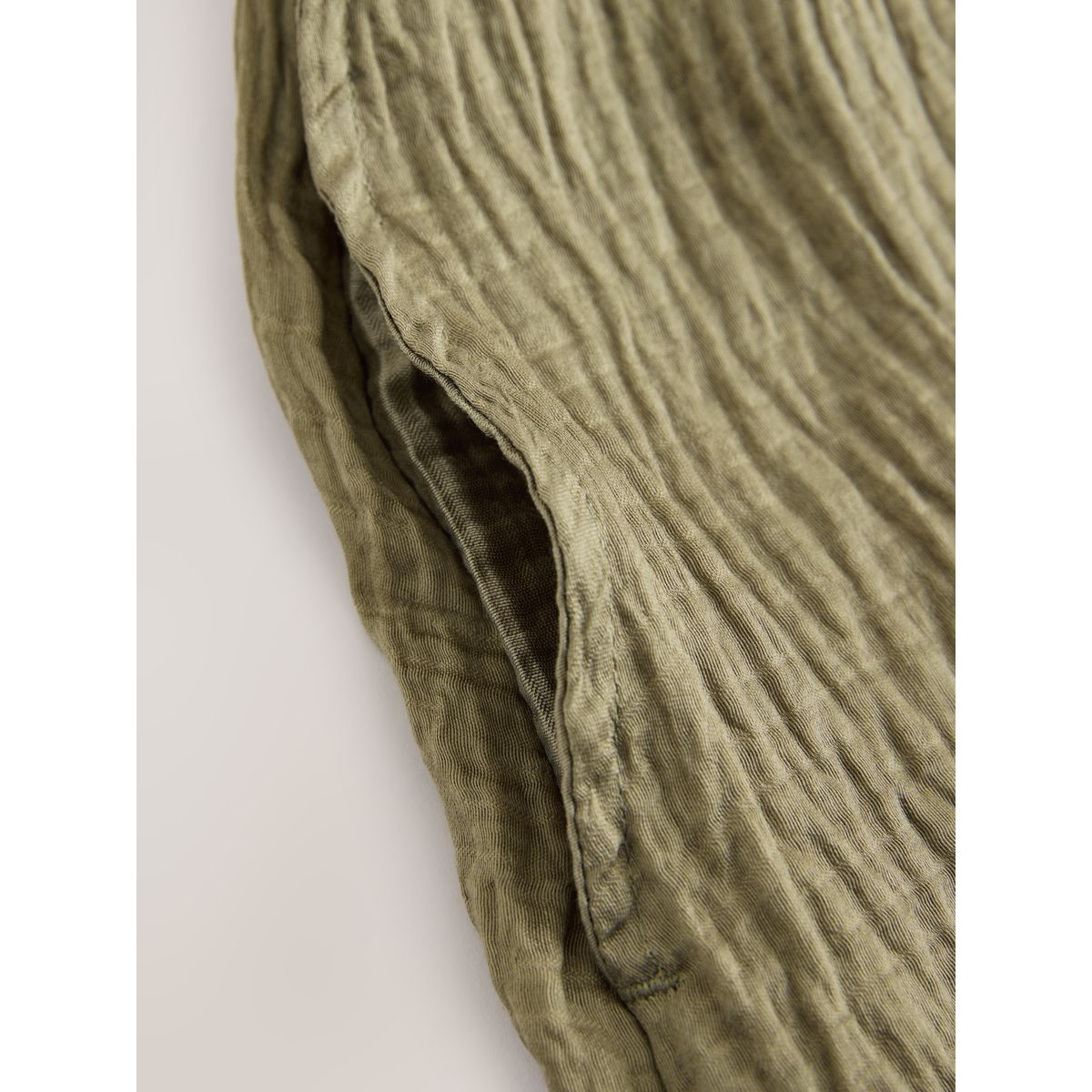 Robe mi-longue en jersey tissé mélangé vert kaki, NEXT