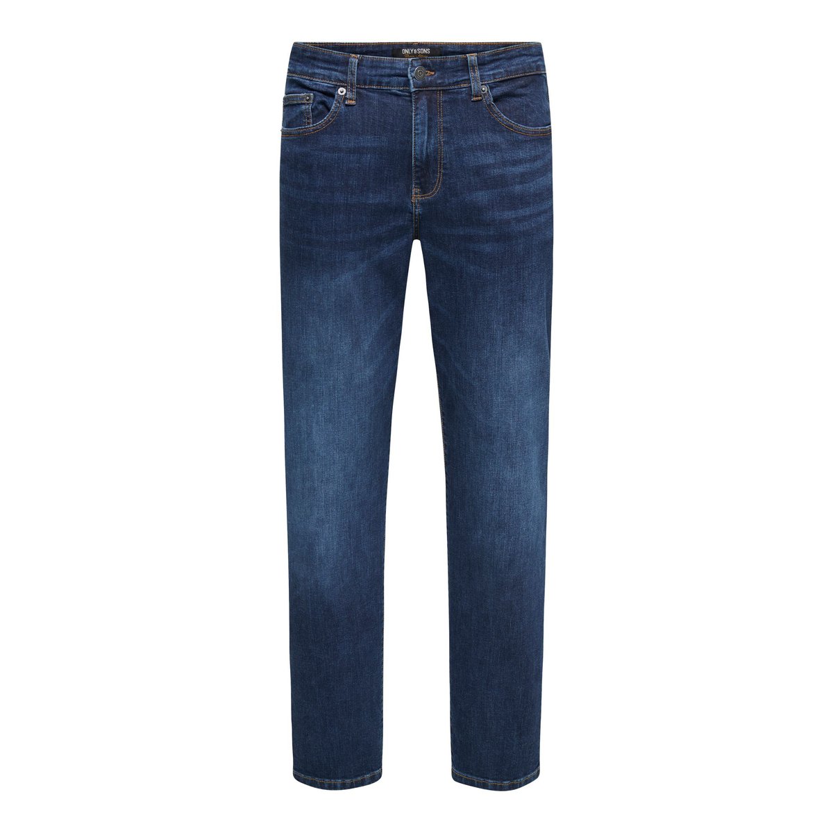 Jean droit Weft dark blue denim, ONLY & SONS