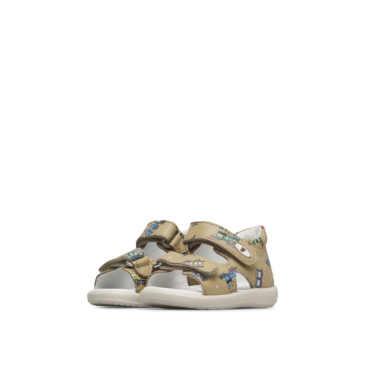 Sandales en cuir NEW RIVER marron clair-, FALCOTTO