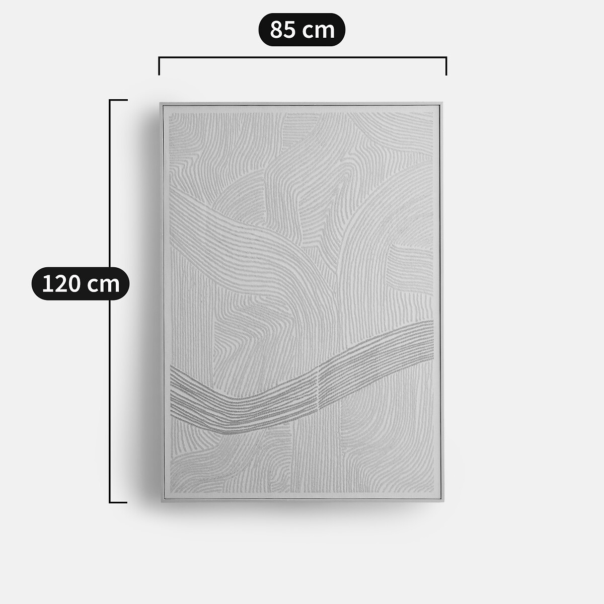 3D-geprint schilderij, breedte 85 x hoogte 120 cm, DUNA zand, LA REDOUTE INTERIEURS