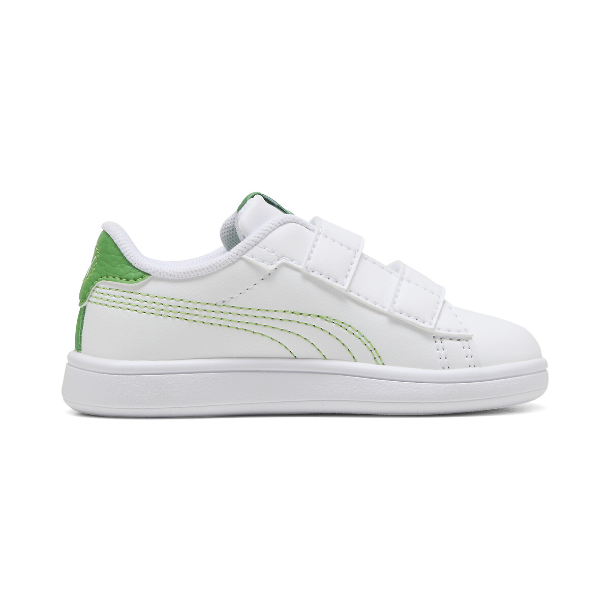 Zapatillas con velcro SMASH 3.0 DINO V blanco/verde , PUMA