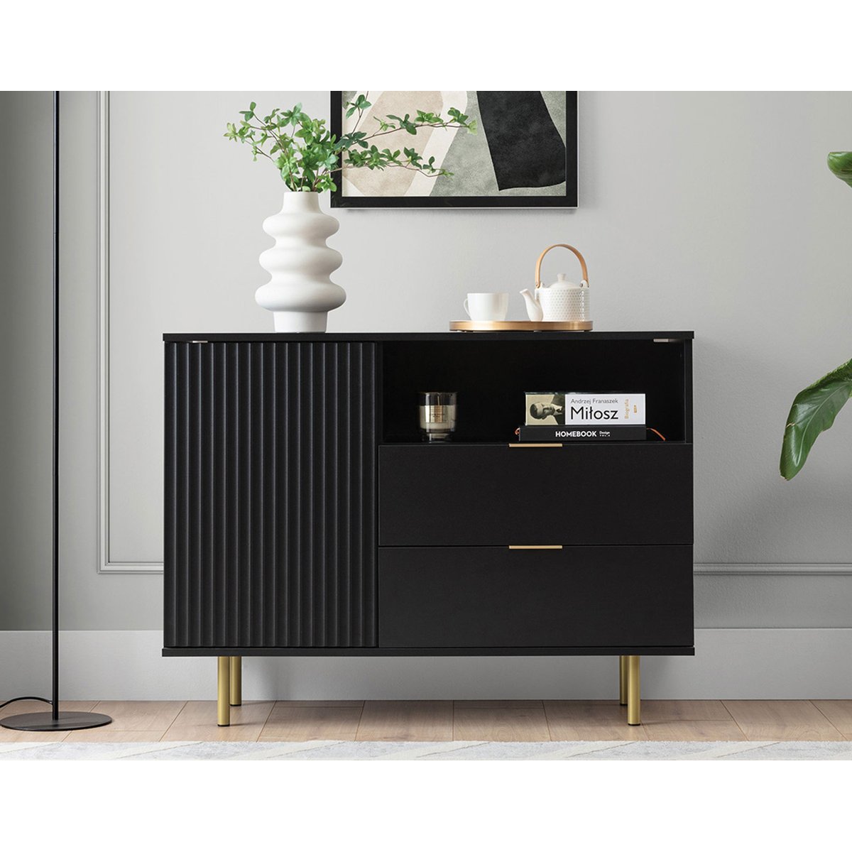 Buffet - MONICA noir, BEST MOBILIER