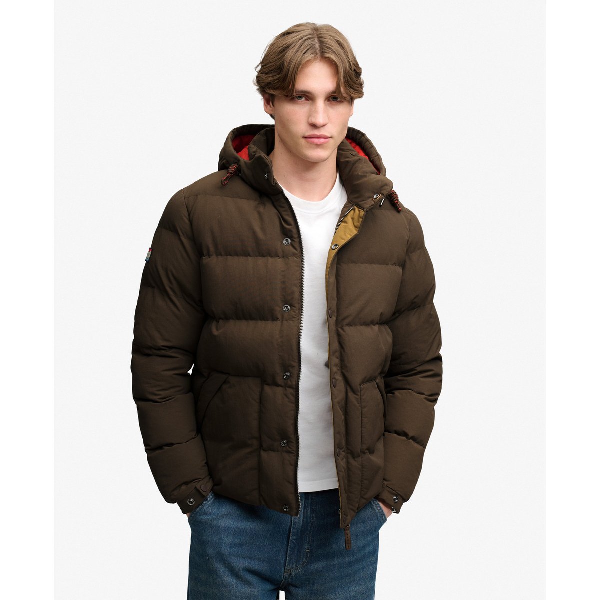 Doudoune Outdoor Everest noir ardoise, SUPERDRY