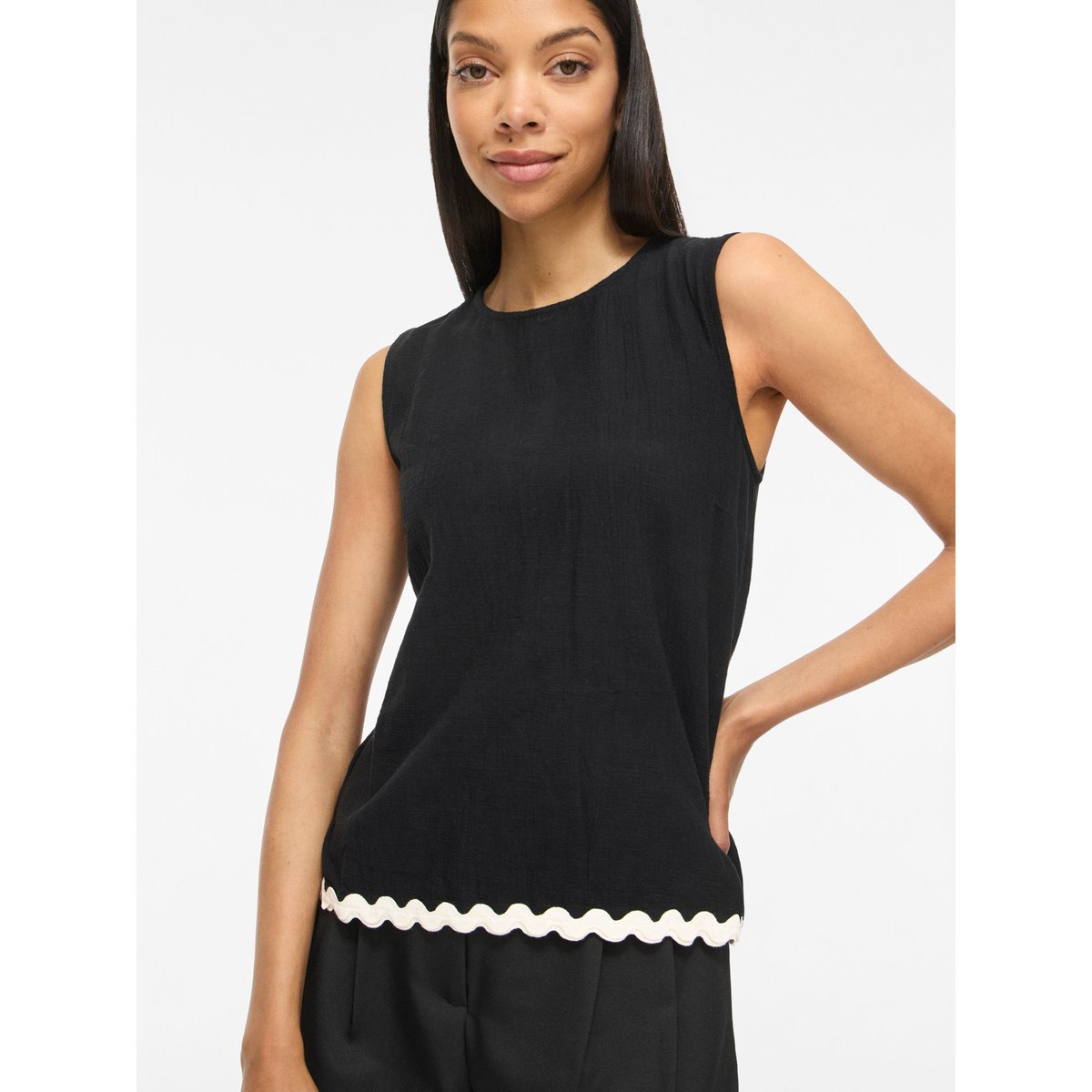 Top Sans Manches noir - black beauty1, VILA
