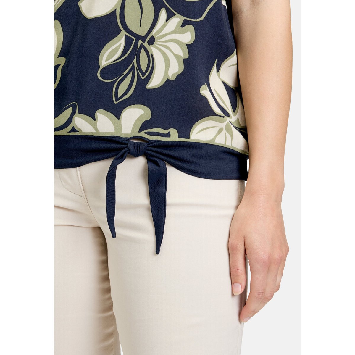 T-shirt basique à nœud dark blue/green, BETTY BARCLAY