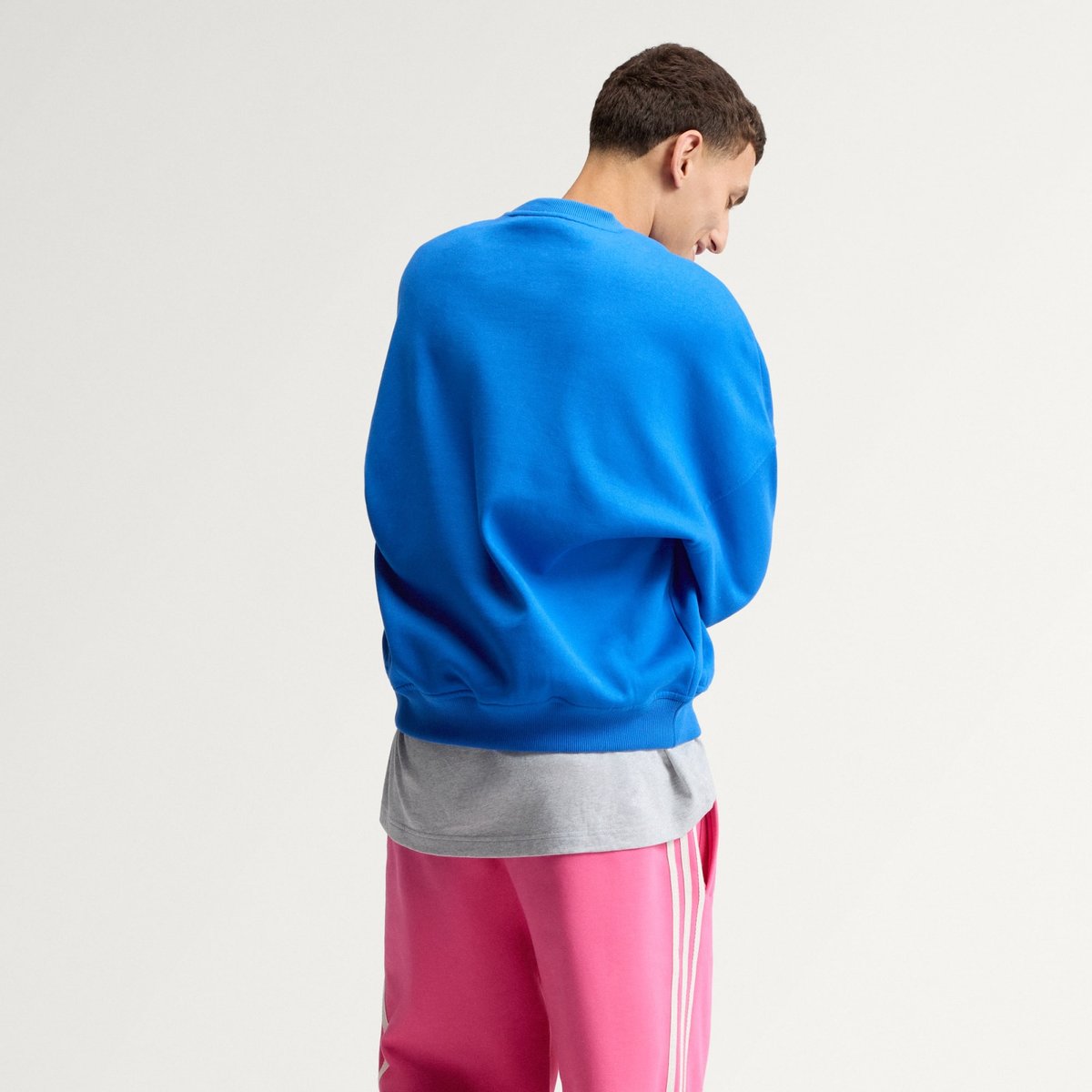 Sweat-Shirt Col Ras-Du-Cou Adisignature Ny blue, adidas Originals