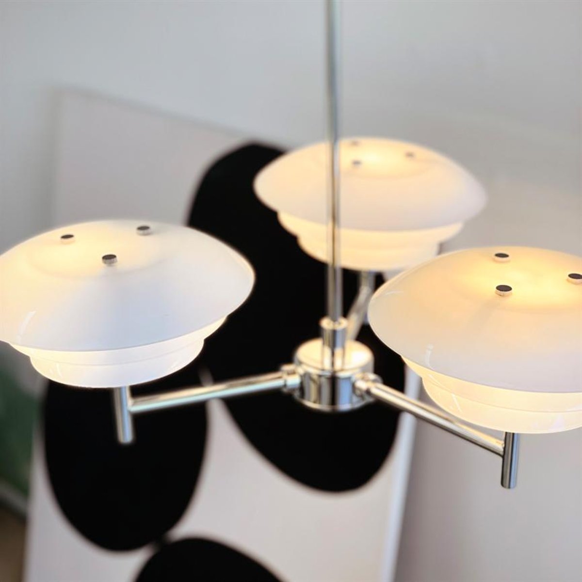 Lustre en métal verre DL20 blanc, DYBERG LARSEN
