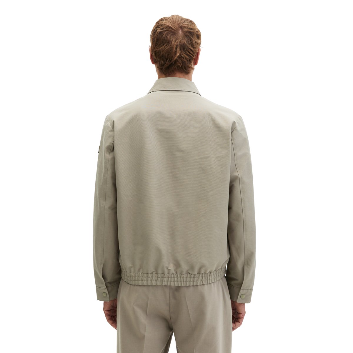 Veste zippée DFB Travel Collection en toile de coton bio hydrofuge beige, MARC O'POLO