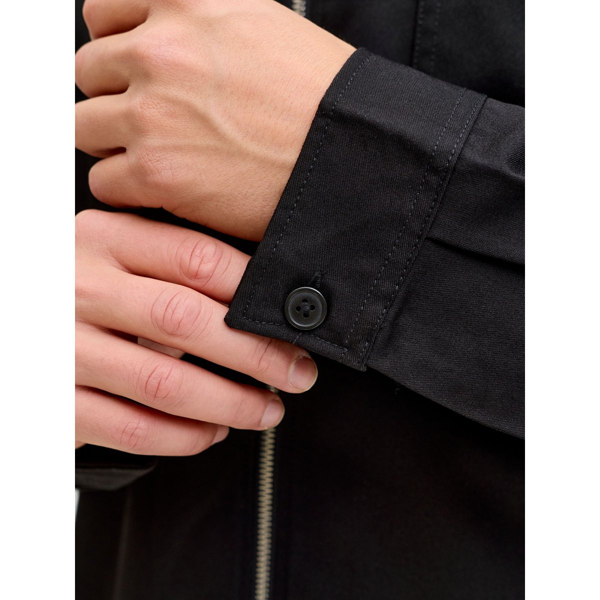 Surchemise black 1, JACK & JONES