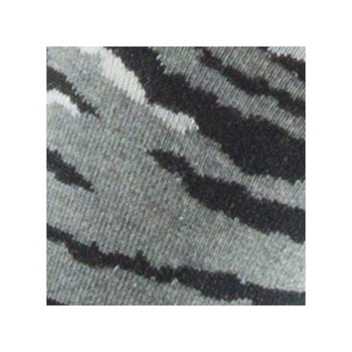 Mi-chaussettes Femme jersey zébrures Coton majoritaire gris, KINDY