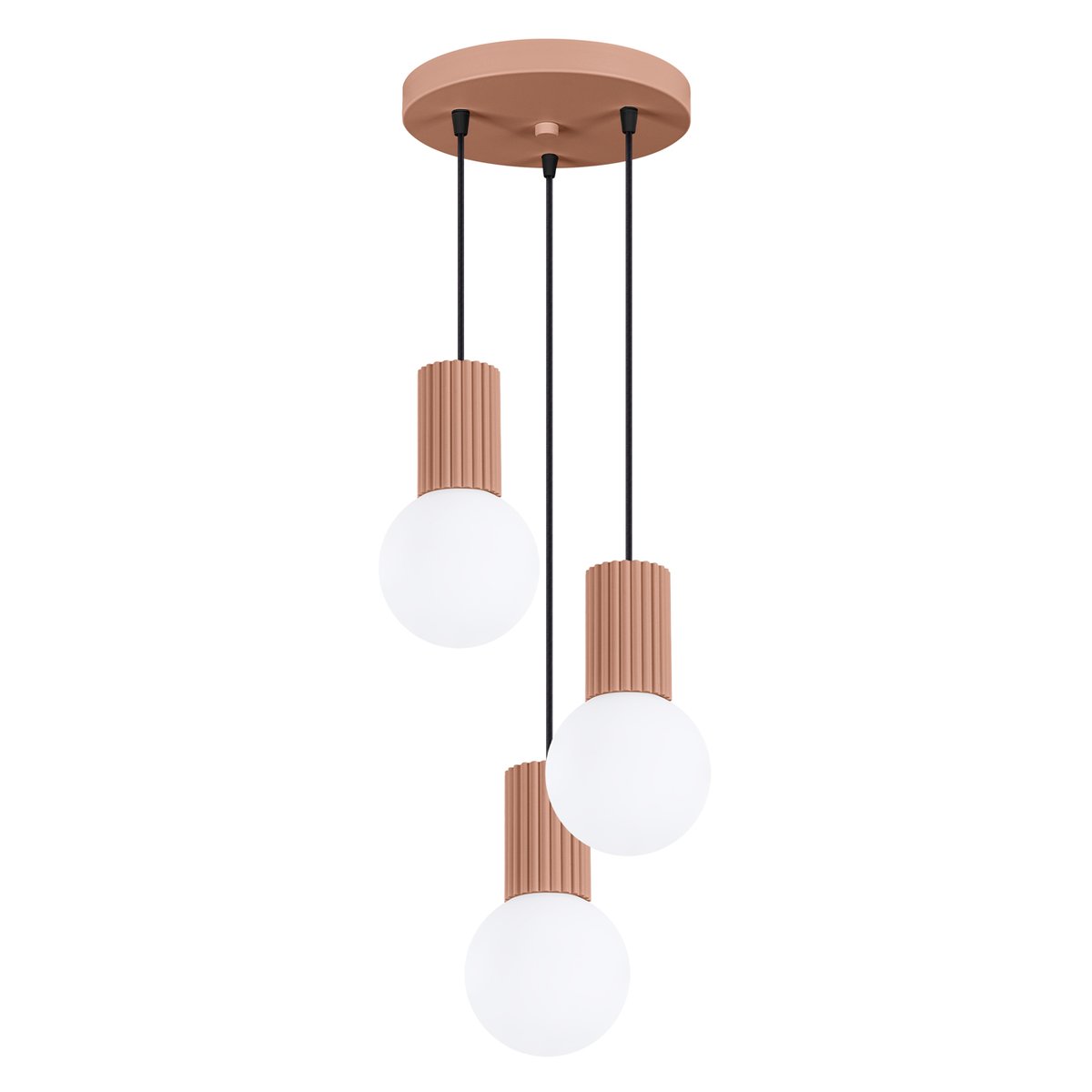 Suspension Aluminium Moka G9 3 Halo marron, EDEN