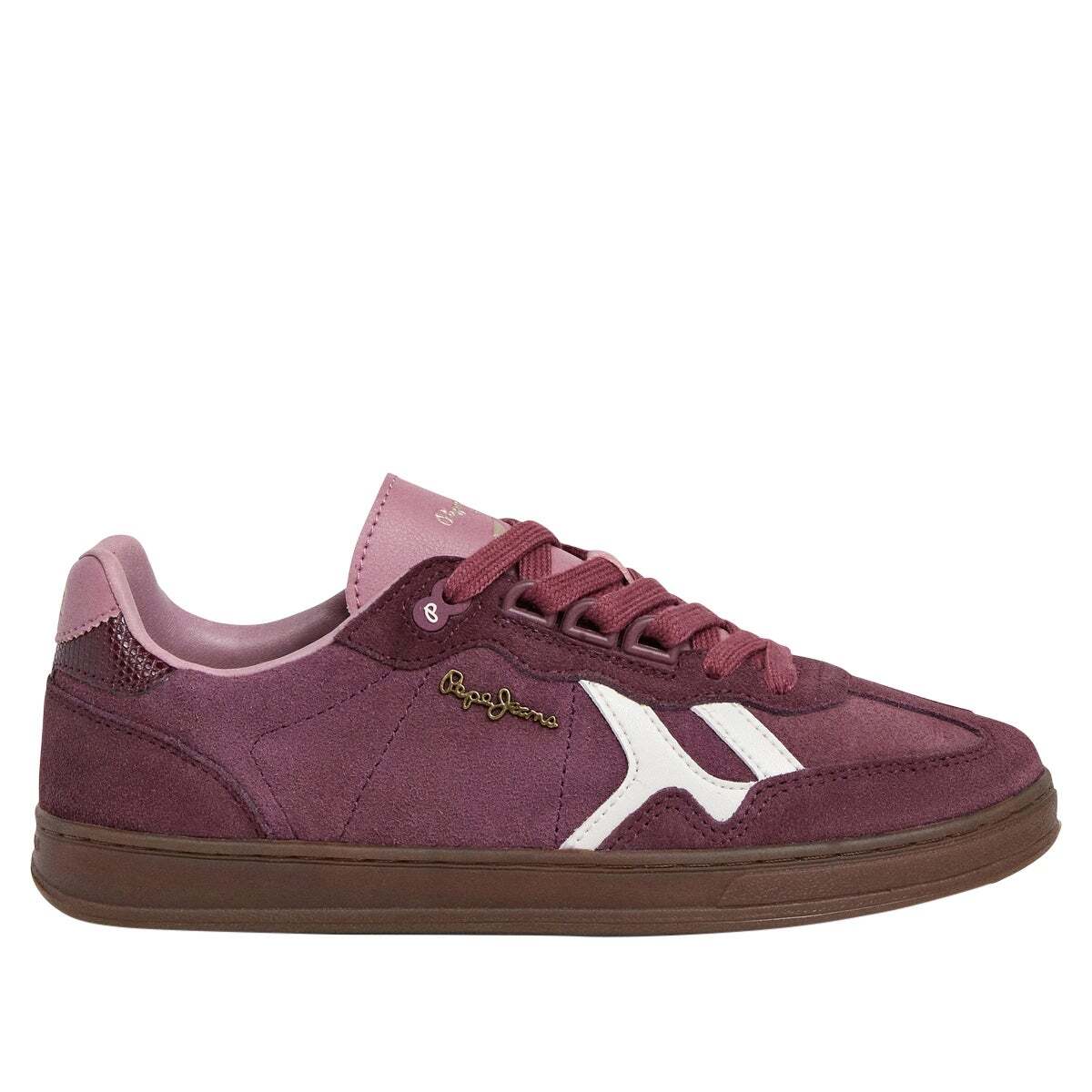 Ball - Baskets En Daim À Semelle Cupsole violet vin, PEPE JEANS