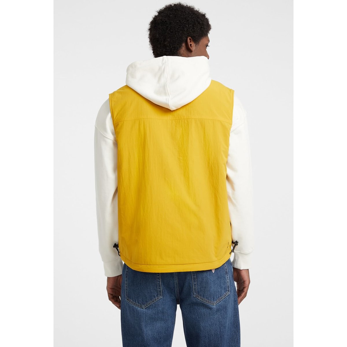 Veste Réversible En Nylon jaune, GUESS JEANS