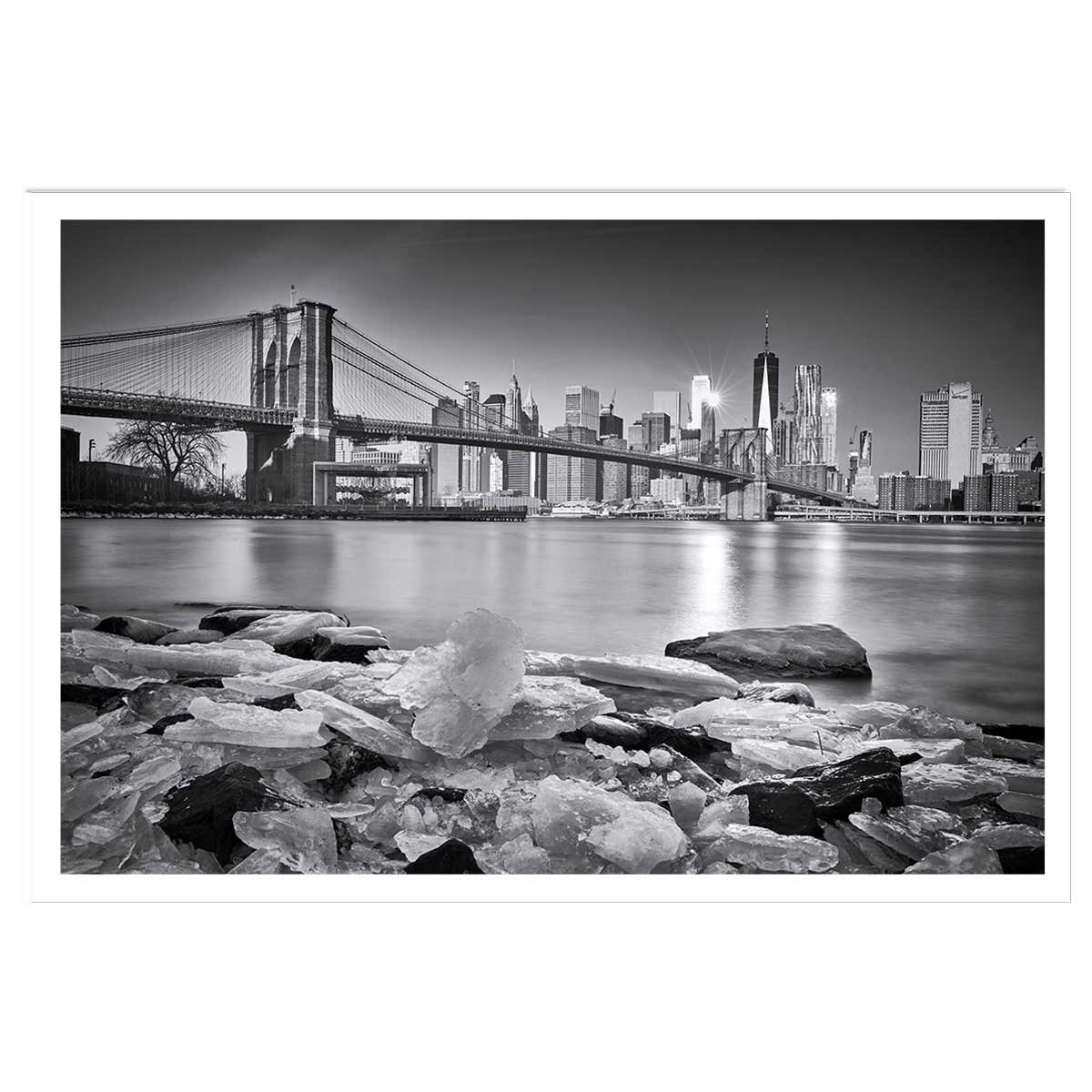 Poster le pont et manhattan affiche seule, HEXOA