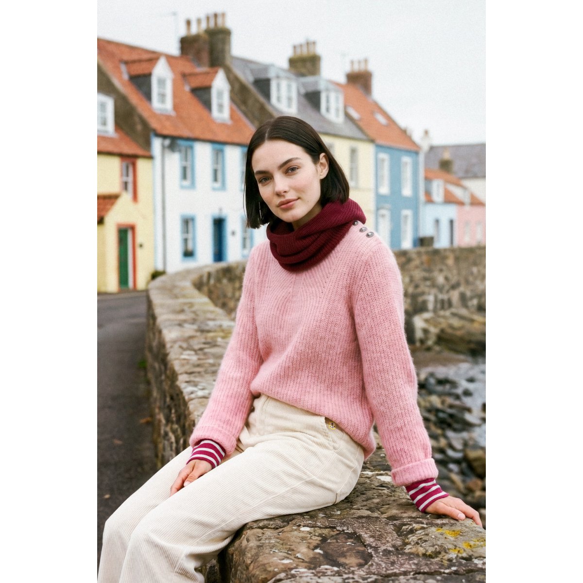 Pull maille perlée - alpaga et laine body, ARMOR-LUX