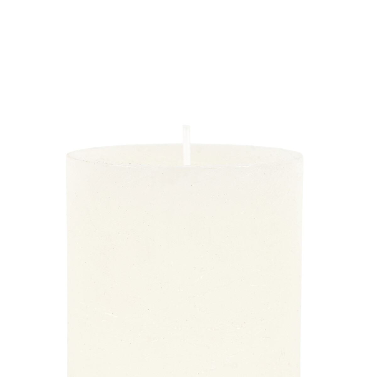 Set of 2 13cm Rustic Pillar Candles white, ÉDITÉ