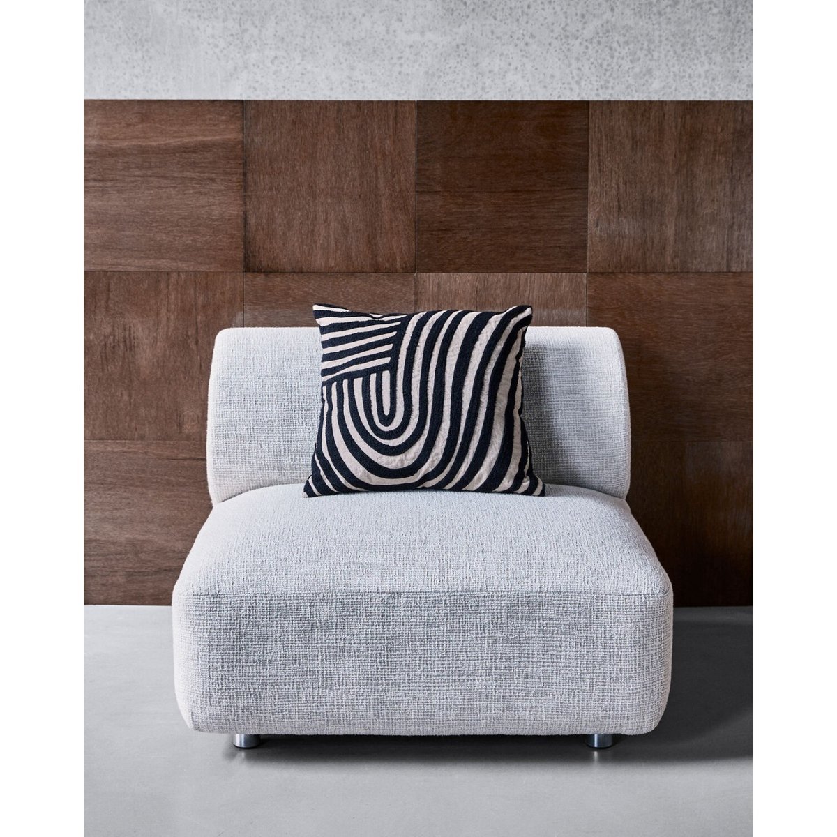 Coussin en coton Sky beige, noir, HOUSE DOCTOR