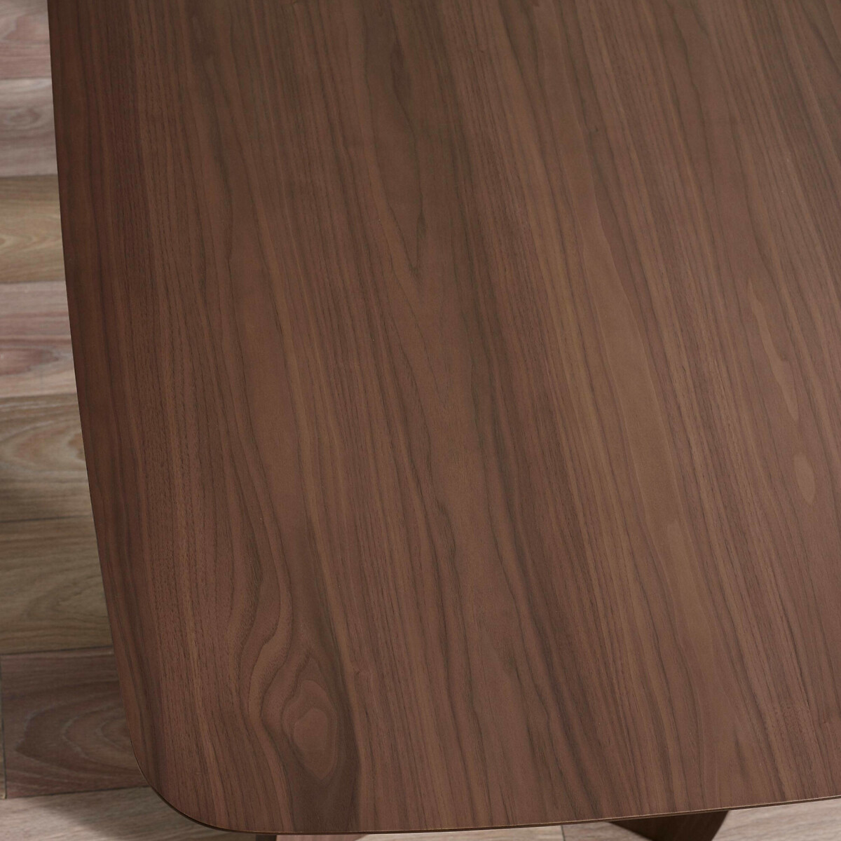 Solene Walnut Curved Leg Dining Table walnut, SO'HOME