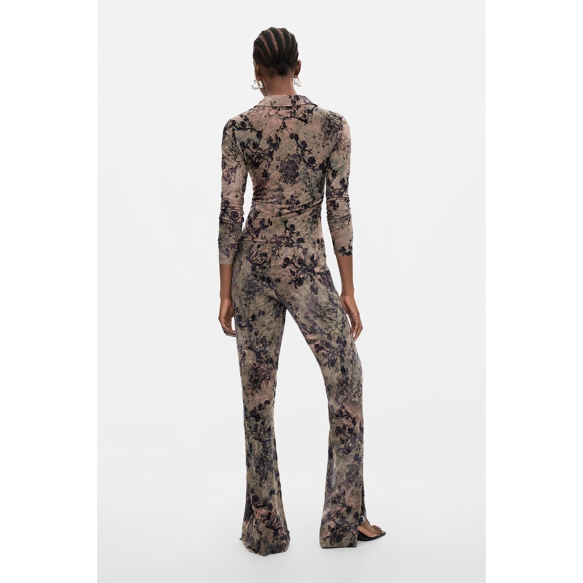 Pantalon long floqué gray, DESIGUAL