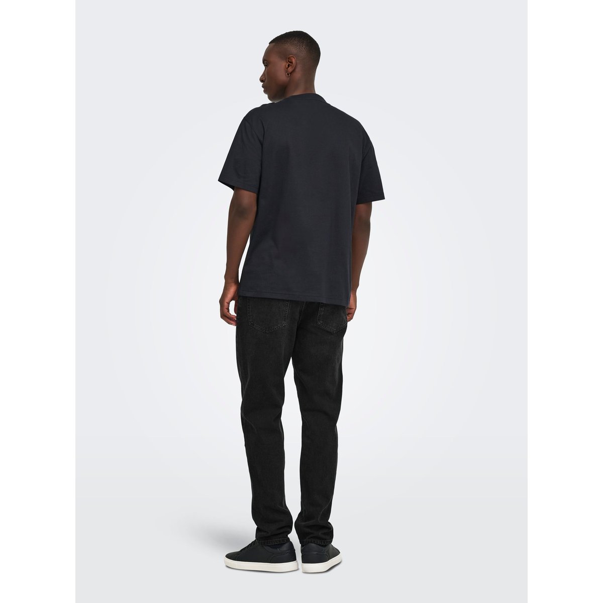 Jean À Coupe Ample noire - washed black 1, ONLY & SONS