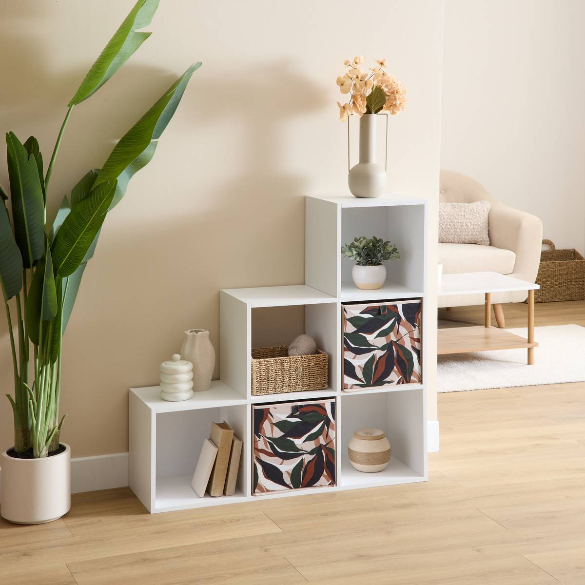 Étagère escalier MIX'N MODUL blanc, 5FIVE SIMPLY SMART