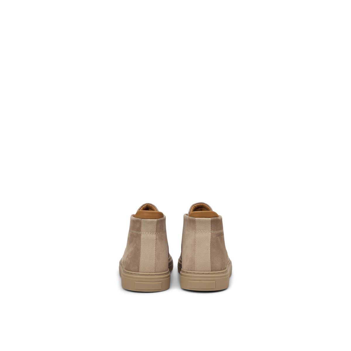 Lacets modèle Malte en cuir de vachette velours doux beige, MARC O'POLO