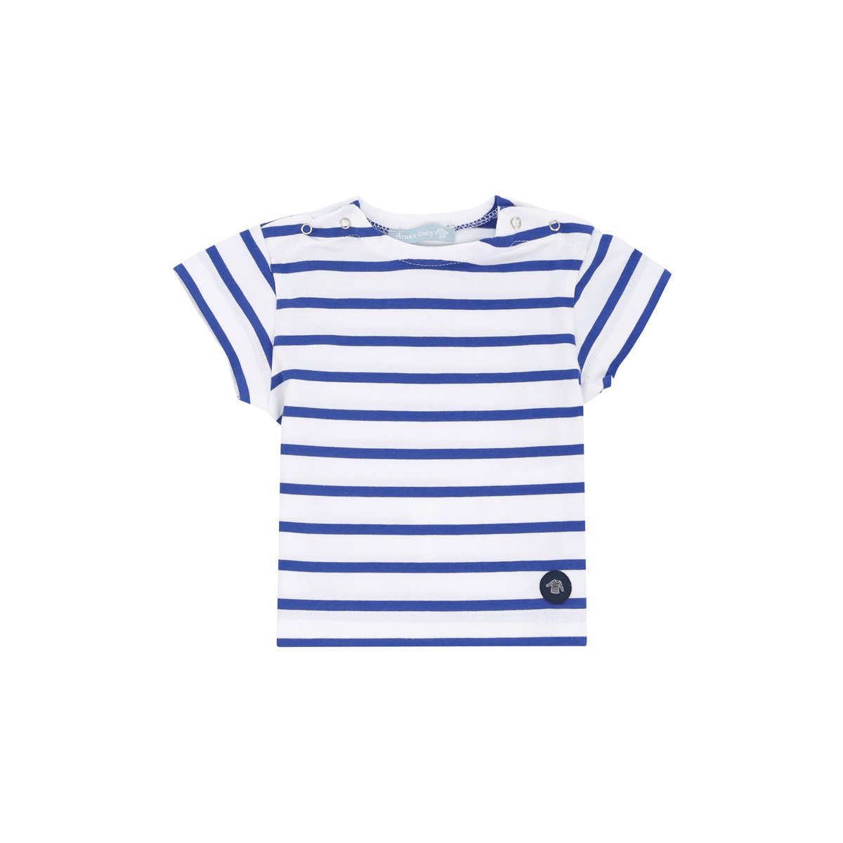 Marinière en coton léger BABY blanc/etoile, ARMOR-LUX