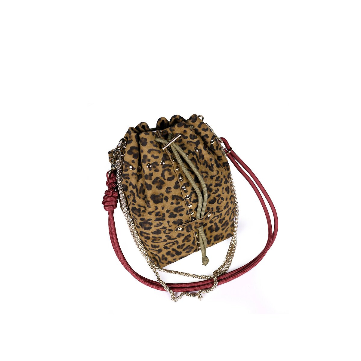Sac seau en cuir imprimé léopard, BECO imprimé léopard, CRAIE STUDIO