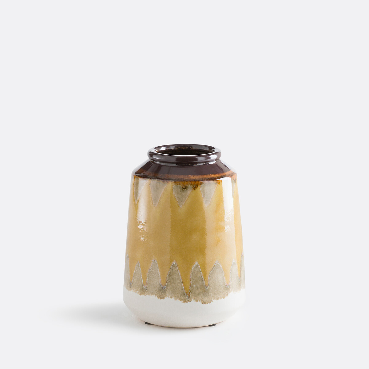 Vase jaune en céramique, hauteur 21 cm, ZIA multicolore, LA REDOUTE INTERIEURS