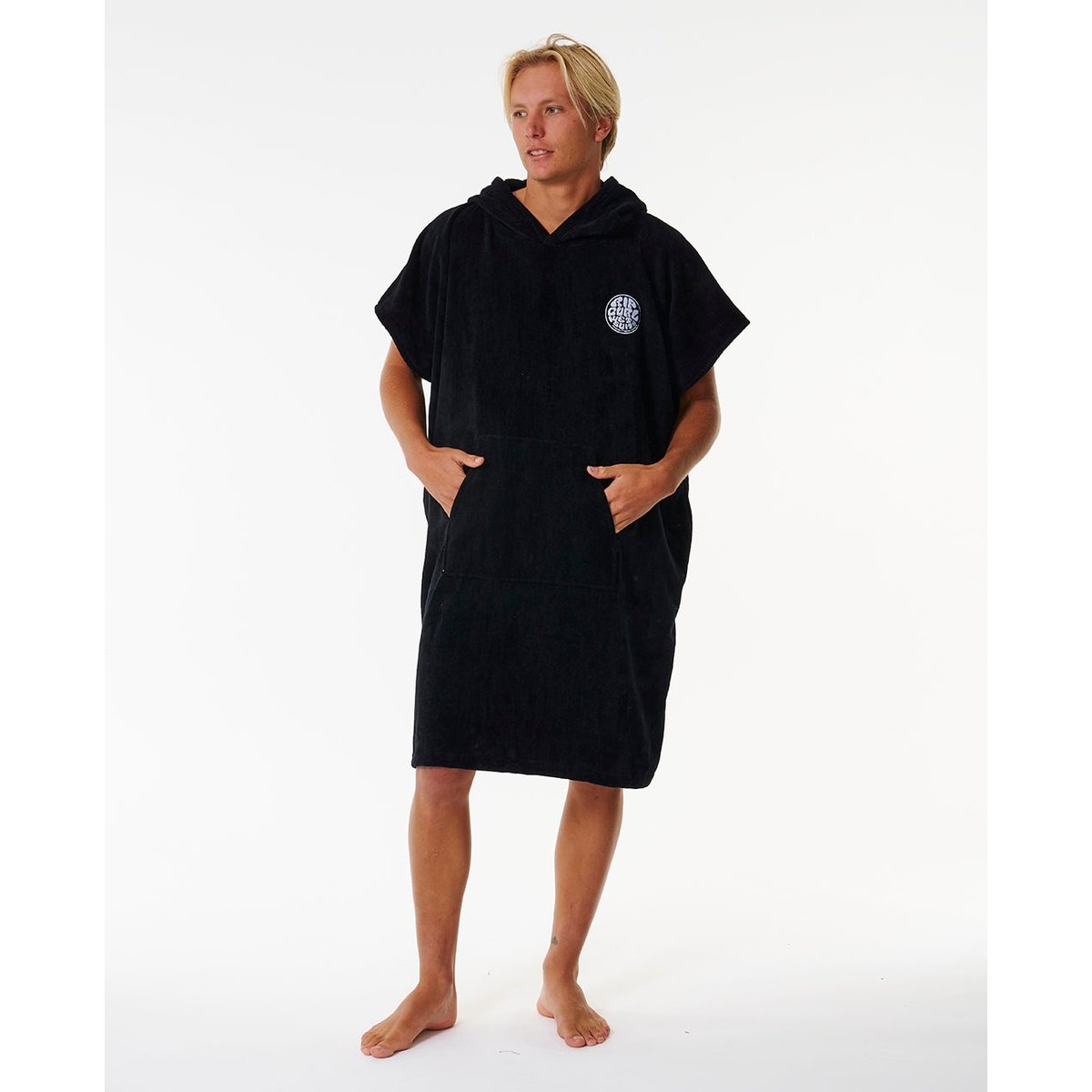 Poncho SURF LOGO noir, RIP CURL