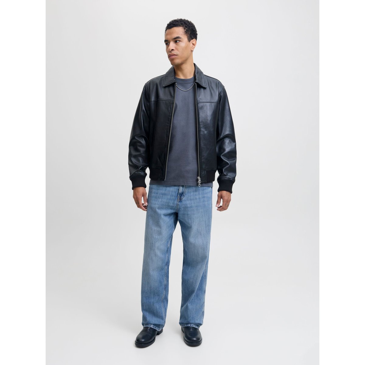 Jean Baggy Fit JJIALEX JJNORREBRO SQ 400 LN Jean baggy fit blue denim, JACK & JONES