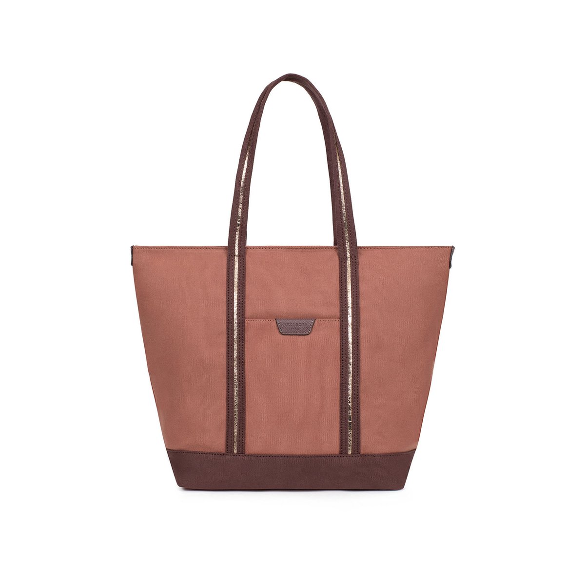 Sac cabas porté épaule KAYA vieux rose, HEXAGONA