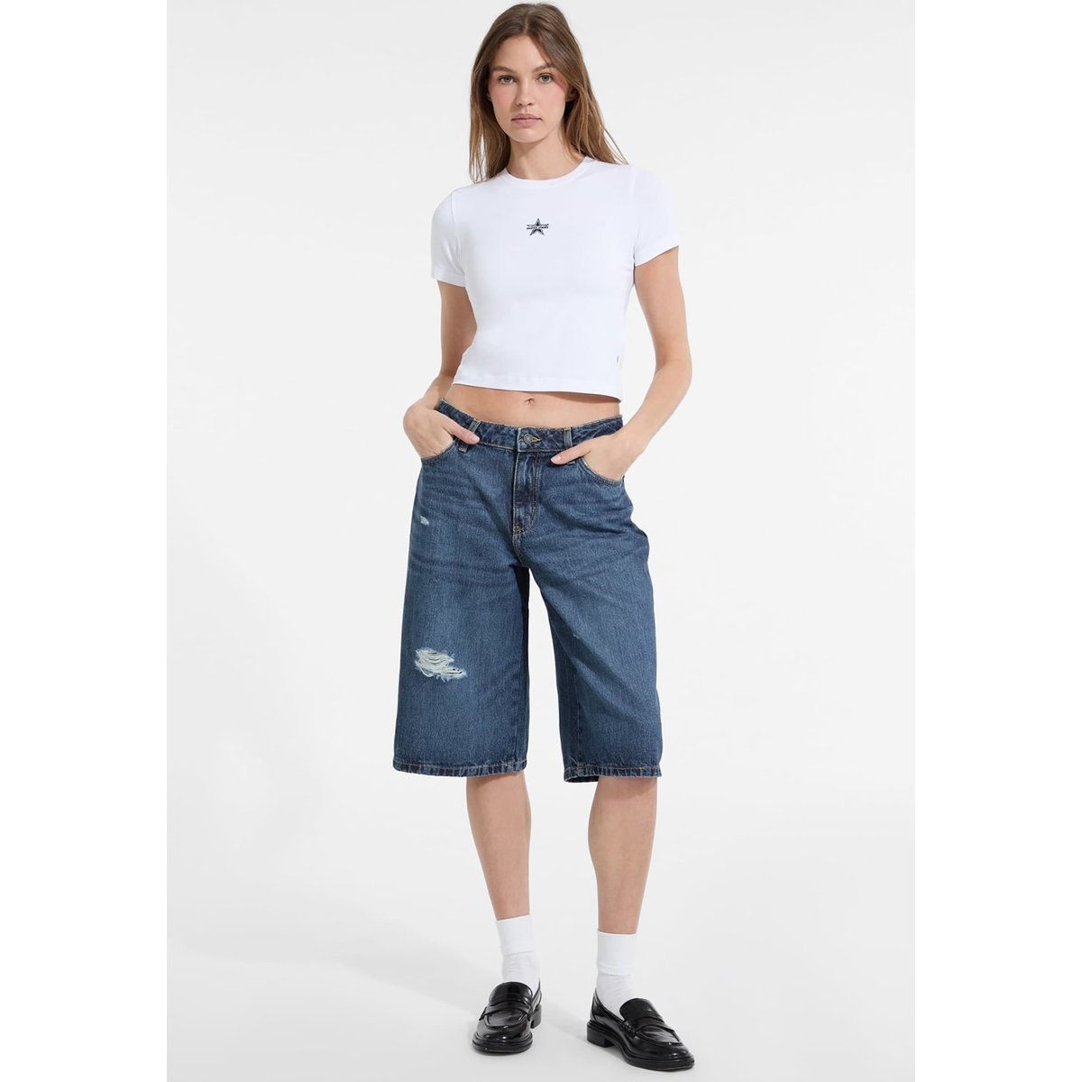 Short En Jean Baggy bleu, GUESS
