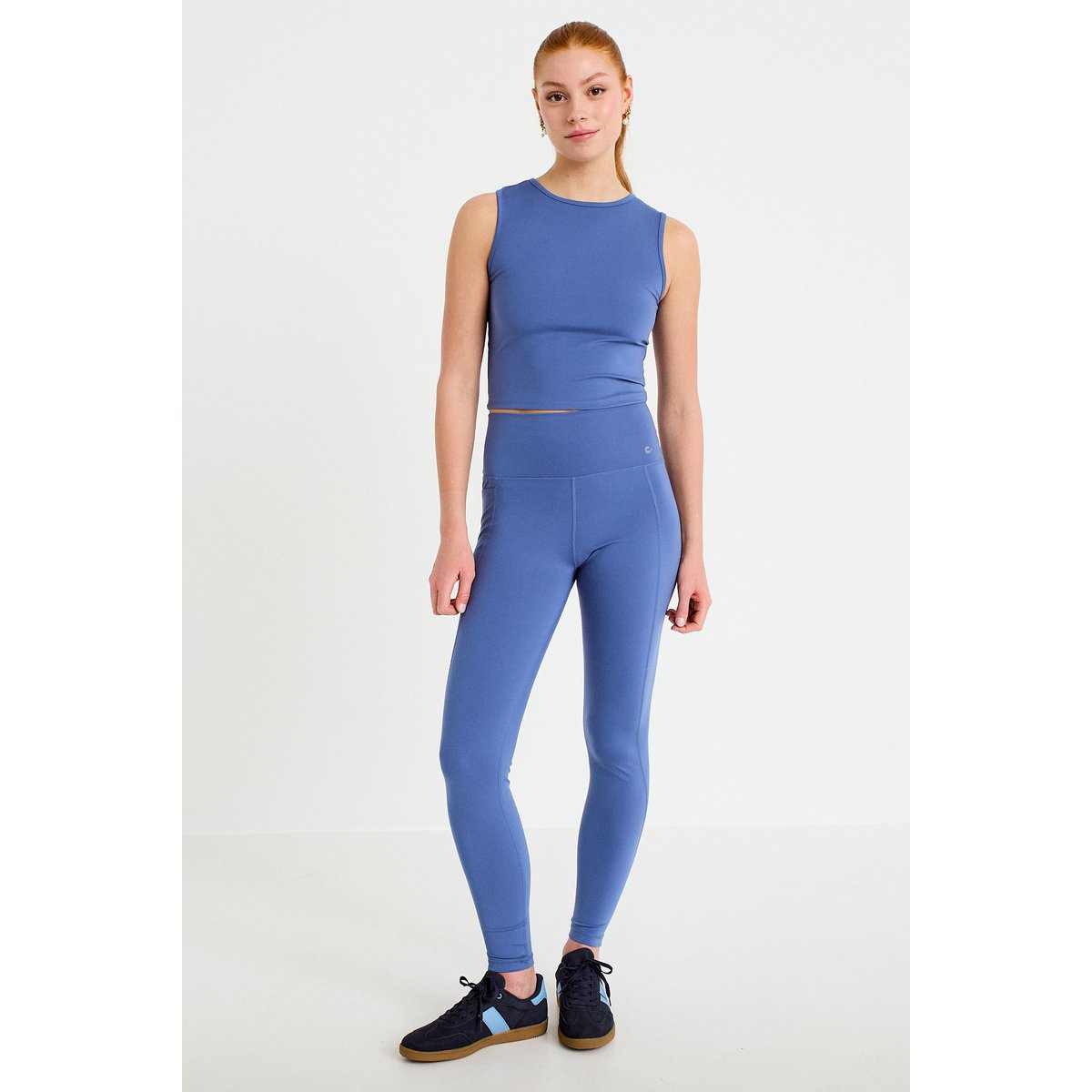 Débardeur col rond activewear bleu foncé, CACHE CACHE